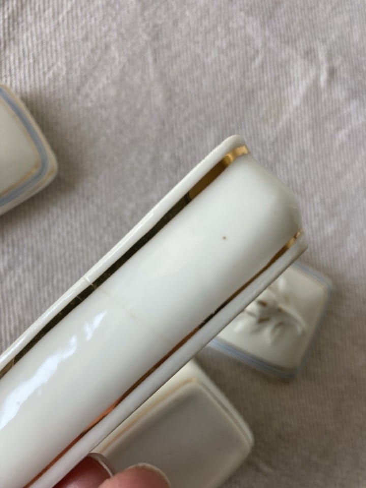 2 Petites boites, ensemble de toilette, dînette enfant, porcelaine de Paris XIXè — foto 7
