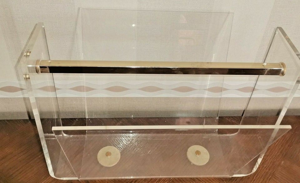 Porte revues en Plexiglas  par David Lange pour Roche et Bobois — photo 2
