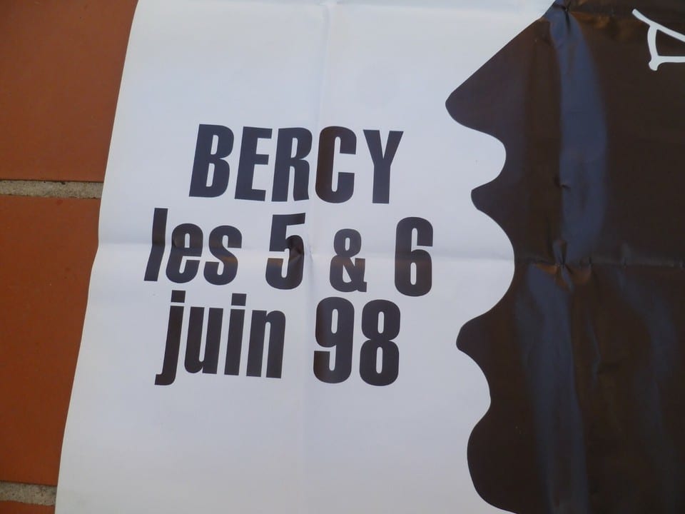 Affiche Originale 150x100 cm I MUVRINI Corse Paris Bercy Juin 1998 pliée — photo 4