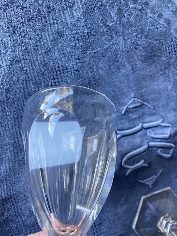 Verres en cristal Baccarat, modèle Bourbon, Art Déco — foto 4