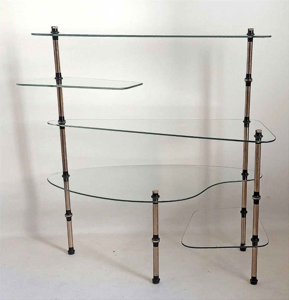 Étagère vitrée sur pied Années 50 Largeur 82 cm — foto 3