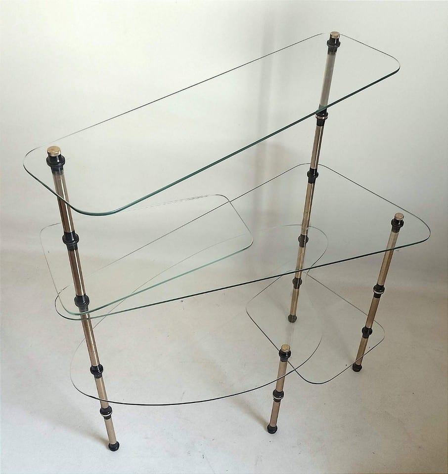 Étagère vitrée sur pied Années 50 Largeur 82 cm — foto 6