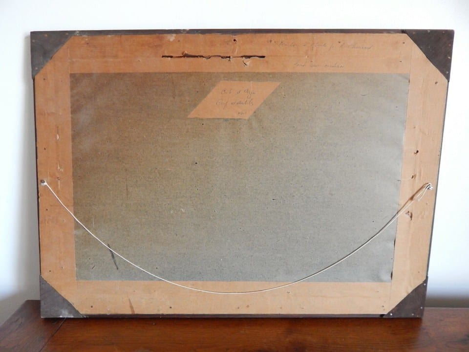 ANCIEN TABLEAU Huile sur Panneau " Marine Paysage Mer Bateau " Signé P.ARNAUD — photo 8