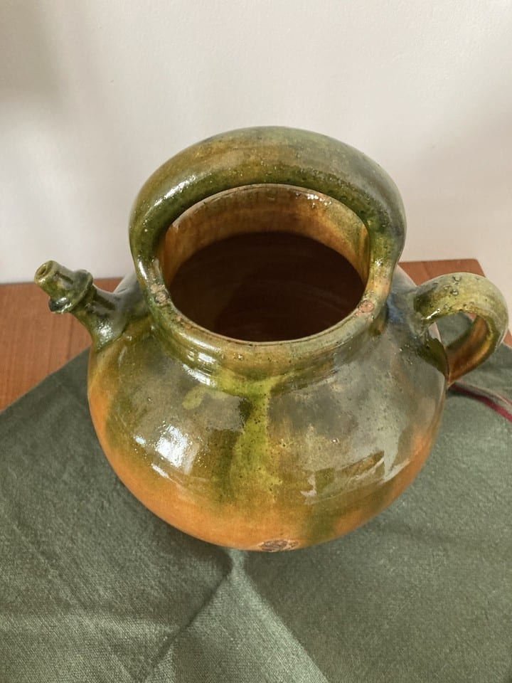 Chevrette, Gargoulette provençale en terre cuite émaillée, XXème — Foto 2