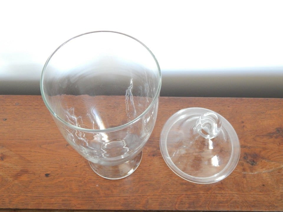 ANCIEN POT Bocal à Pharmacie ou Décoratif ? en VERRE avec Couvercle — photo 6