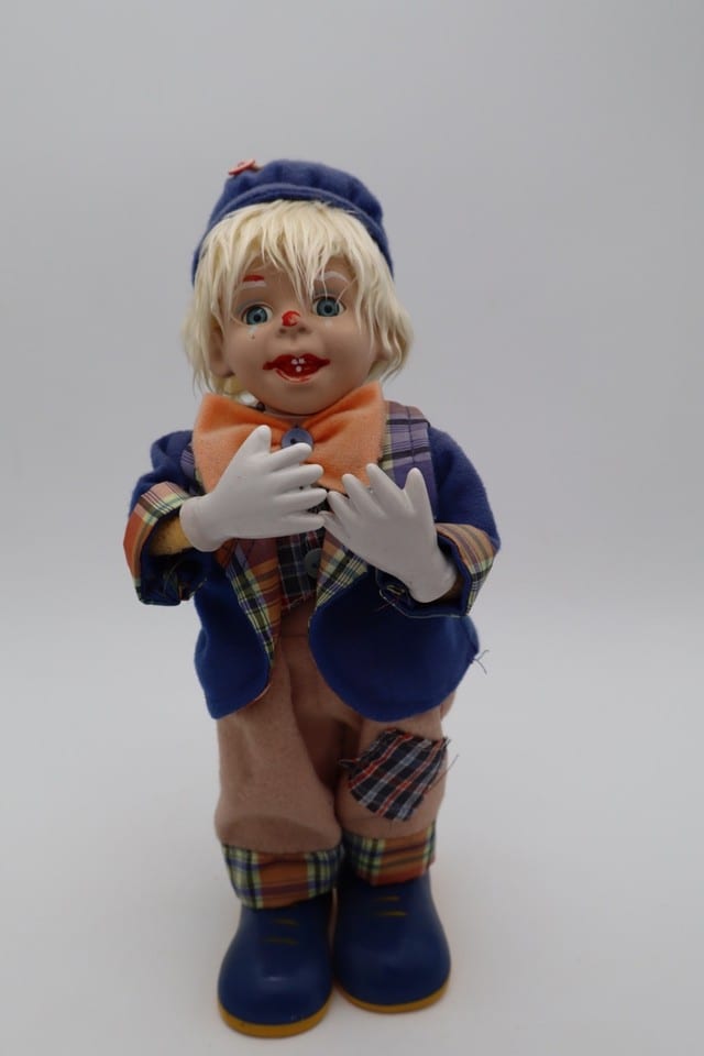 Clown automate musical vintage avec remontoir — photo 3