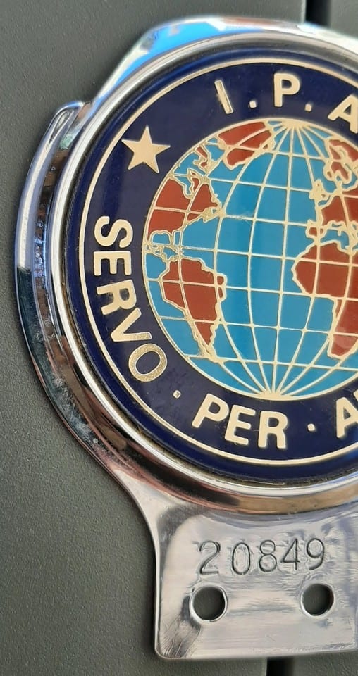 Plaque Automobile Police IPA International Association métal ORIGINAL Car badge — photo 4