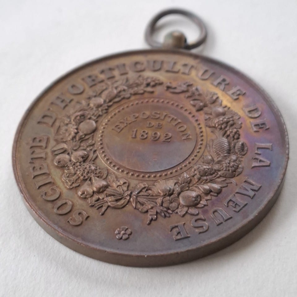Médaille concours SOCIETE D’HORTICULTURE de la MEUSE Exposition 1892 BOTTEE — foto 3