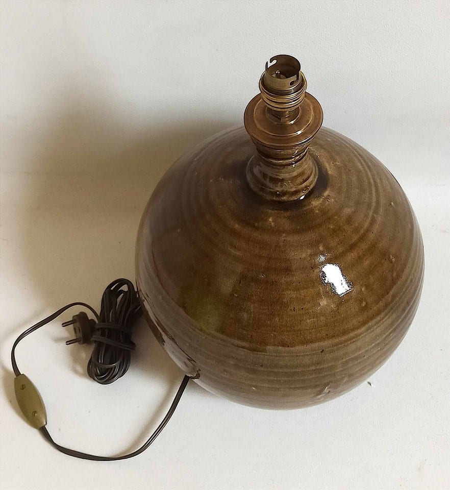 Grande lampe en grès émaillé, signée Alain Magne, la Borne Années 70 — photo 5