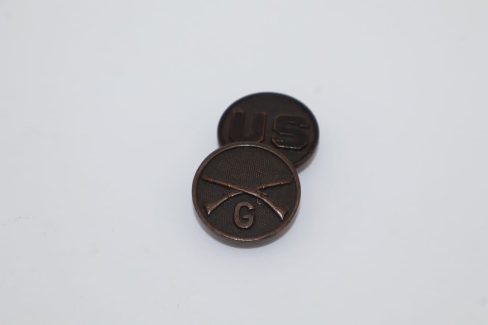 Lot de 2 boutons militaires US – Infanterie – WW2 — photo 8