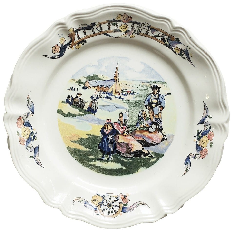 LOUIS GARIN LOT DE 18 ASSIETTES À DESSERT CELTIQUE Sarreguemines-Digoin-Vitry — photo 4