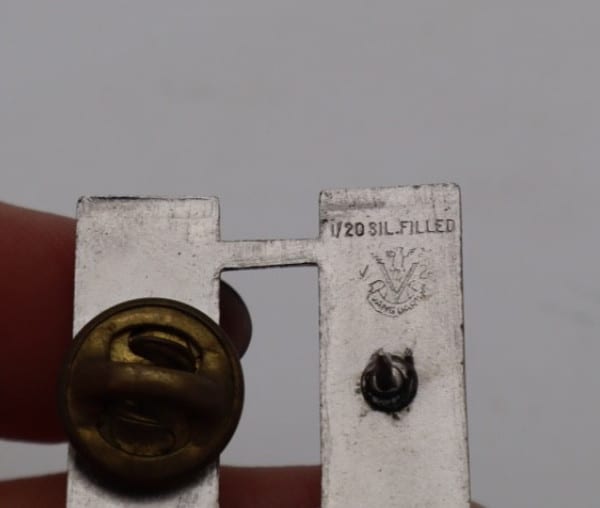 Insigne grade Capitaine US Army WW2 – Captain bars – 1/20 Silver Filled — photo 4