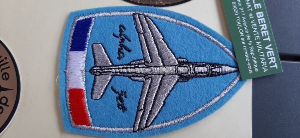 Patch ancien feutrine ALPHAJET Patrouille de France + Lot autocollants Air Pilot — photo 2