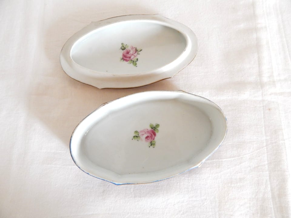 ANCIENNE Boîte Coffret en PORCELAINE de LIMOGES Décor Floral Signée — photo 7
