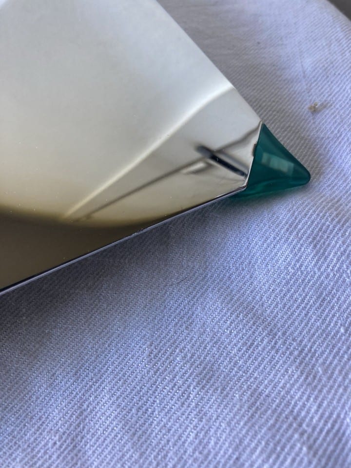 Plat de service, plateau en inox miroir Alessi, design Philippe Starck 1992 — foto 7