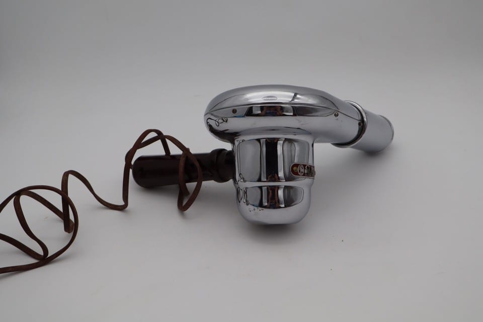 Ancien sèche-cheveux Calor chromé vintage – 300 W – Bakélite – Déco collection — photo 8