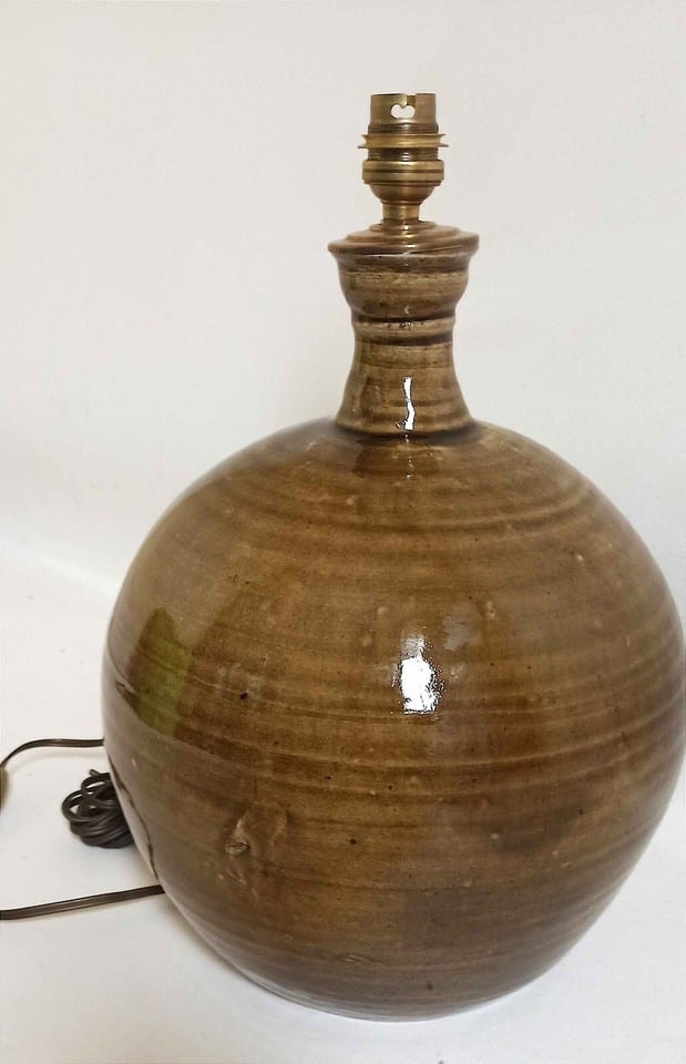 Grande lampe en grès émaillé, signée Alain Magne, la Borne Années 70 — photo 3