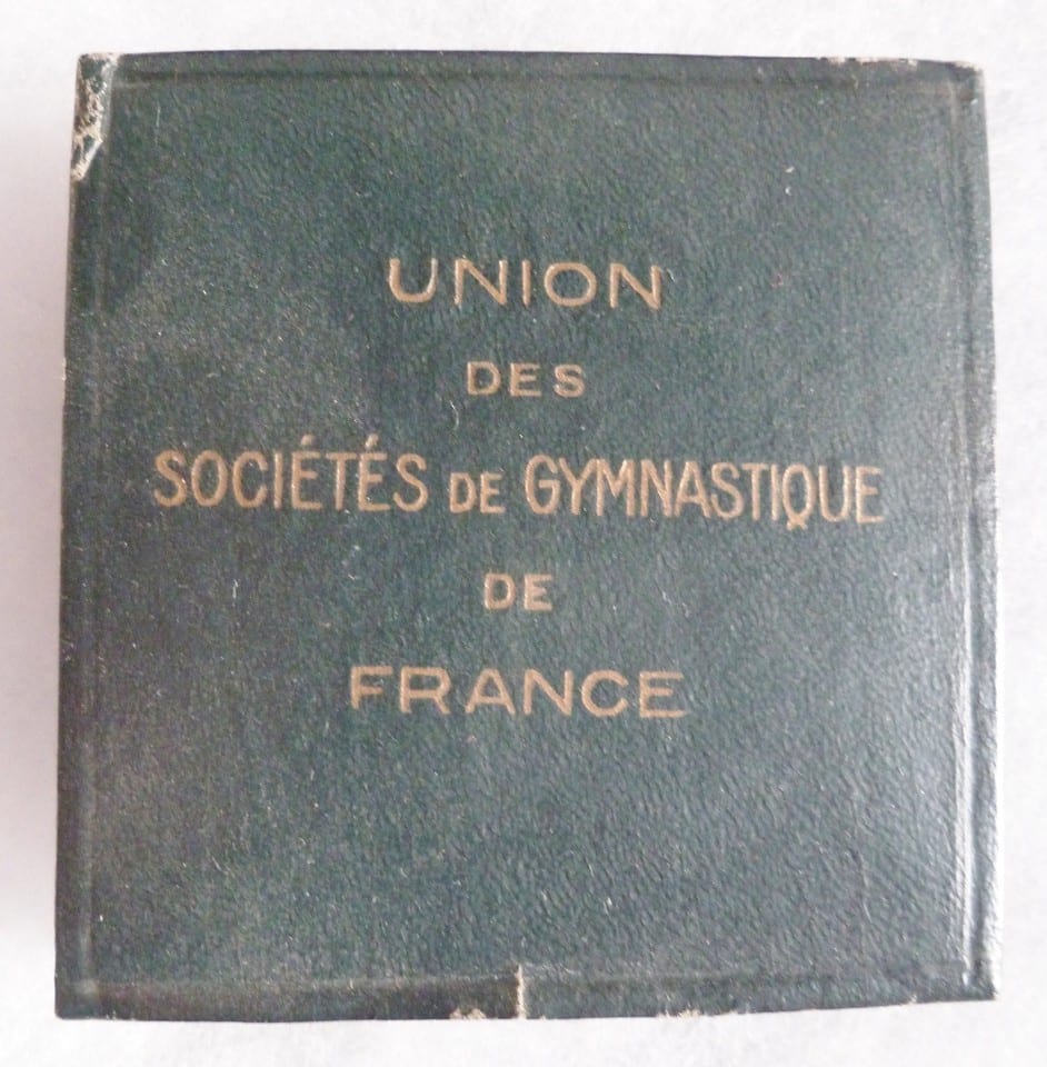 Médaille bronze GYMNASTIQUE France en écrin H. Chapu authentique — photo 2