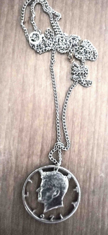 Pendentif demi dollar américain Kennedy Liberty 1971 — photo 3