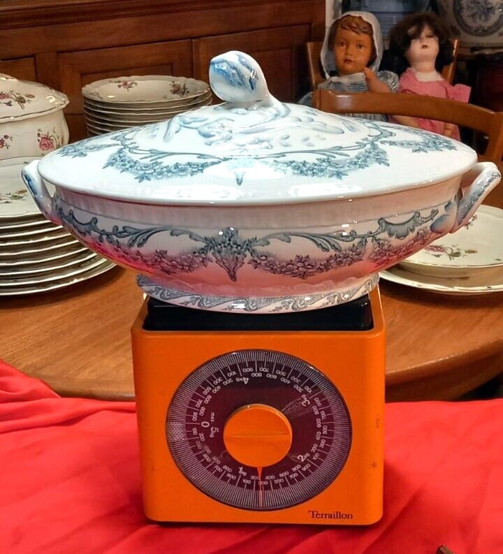 sarreguemines- Soupière avec couvercle Louis XVI Bleue ou legumiers — photo 8
