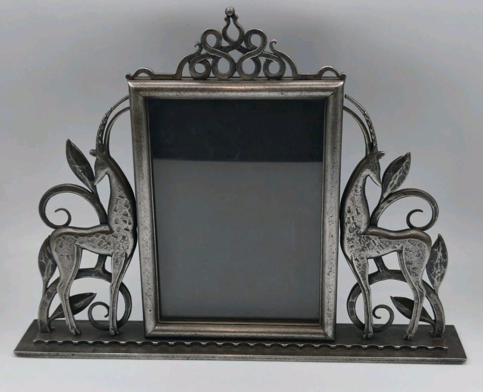 Rare porte photo Edgar Brandt fer forgé