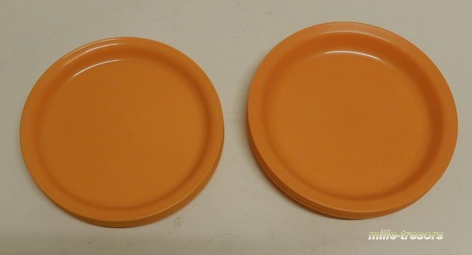 Set CAMPING PIQUE-NIQUE marque OLOT couleur orange VINTAGE 70' — foto 5