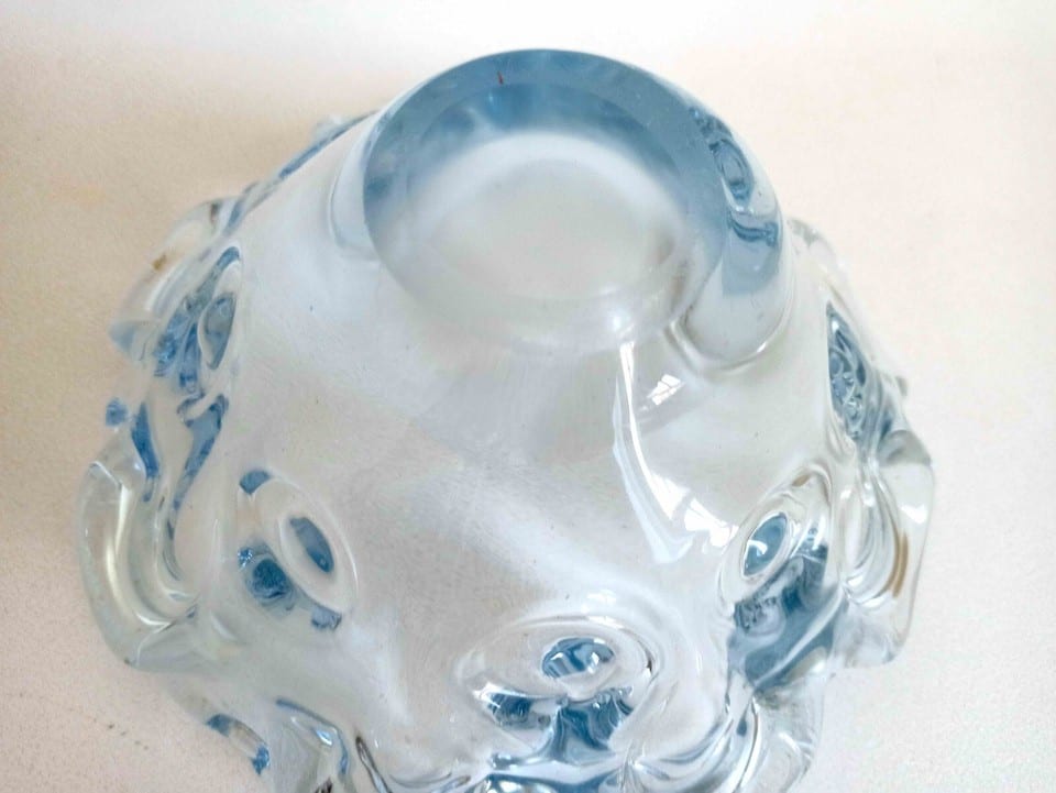Coupe à fruits ou vide poche Cristal bleuté Années 50 — photo 8