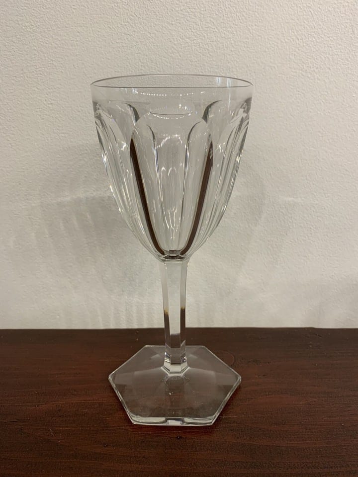 Service de six verres à vin et une carafe en cristal Baccarat modèle Compiègne — photo 2