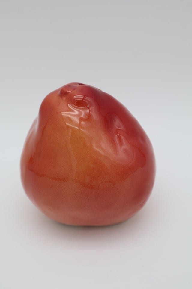 Tirelire à casser céramique poire - vintage - marquée France — photo 5