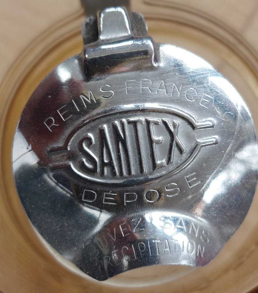 RARE ancien verre doseur SANTEX à REIMS brevet français  Curiosité — foto 3