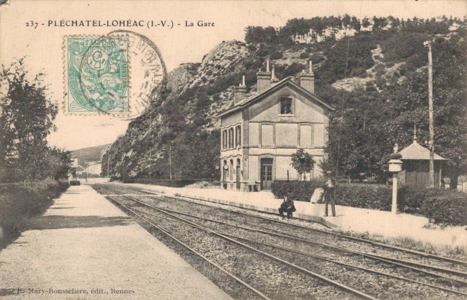 ....CPA/DEP 35/PLECHATEL LOHEAC LA GARE
