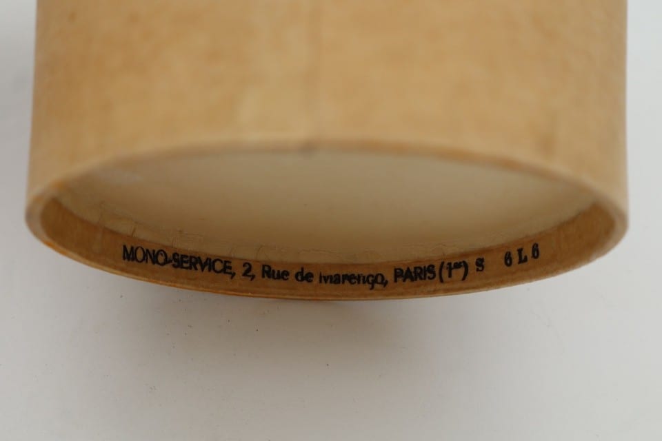 Pot à crème fraîche ancien en carton Mono-Service – Décor vache – Vintage — photo 7