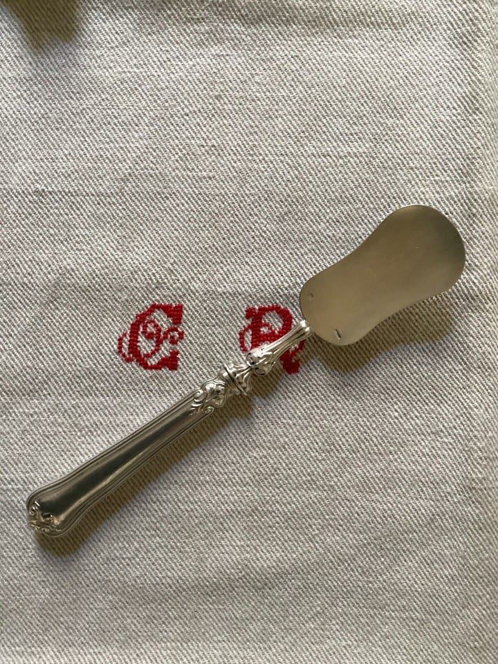 Pelle à mignardises métal argenté Christofle, manche argent massif