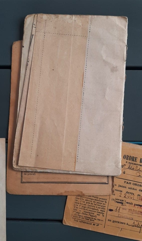 Lot Documents 1933 Soldat 11° RTA Tirailleurs Algériens Livret Militaire etc... — foto 8