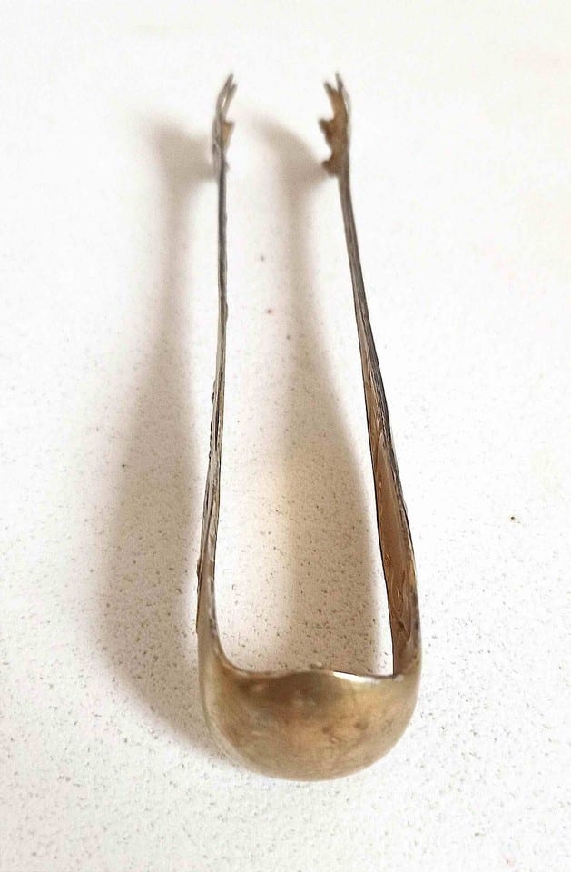 Pince à sucre argent et vermeil Hauteur 13,5 cm Début XXème — photo 6