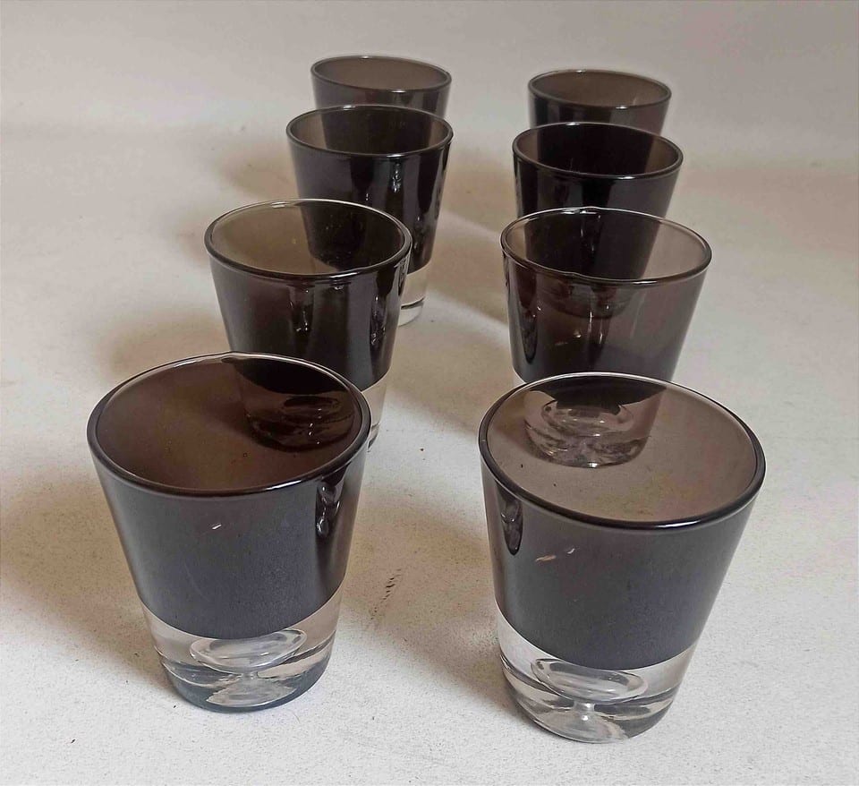 Lot de 8 verres Années 60 de Bo Borgström Suède — photo 2
