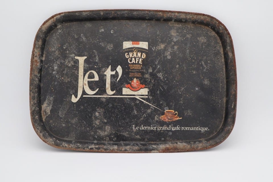 Plateau publicitaire ancien Jet' Le Grand Café – Maison du Café