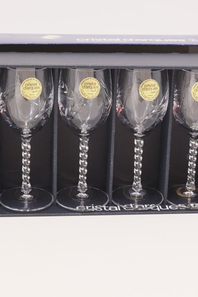 6 verres à porto cristal d’Arques modèle Fleury taille Épis — photo 2
