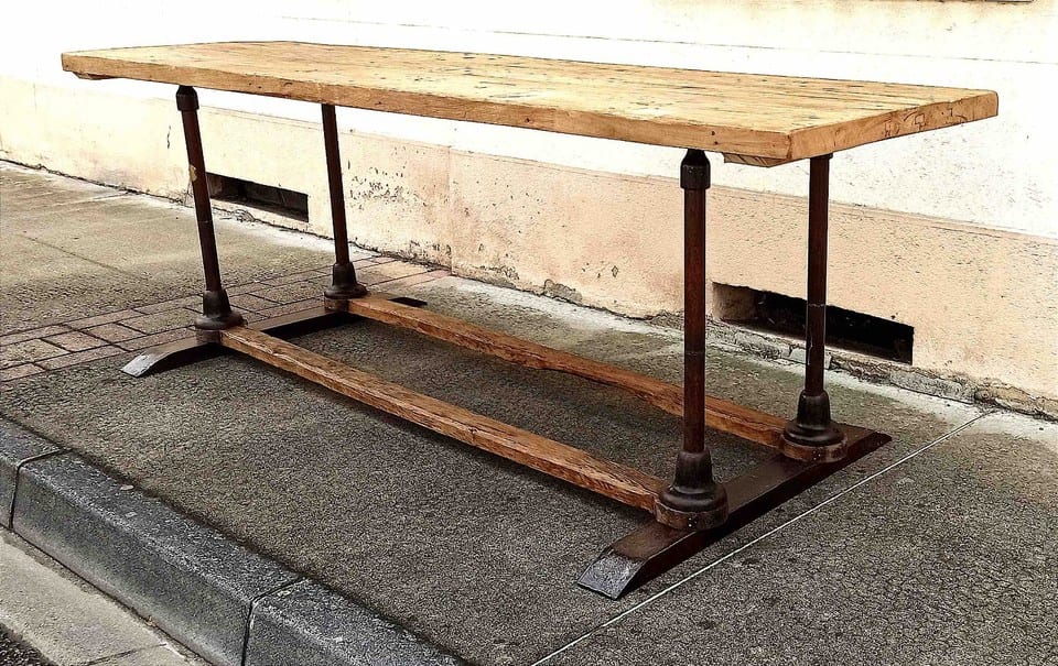 Table d'atelier ou table à manger Longueur 2,60 m