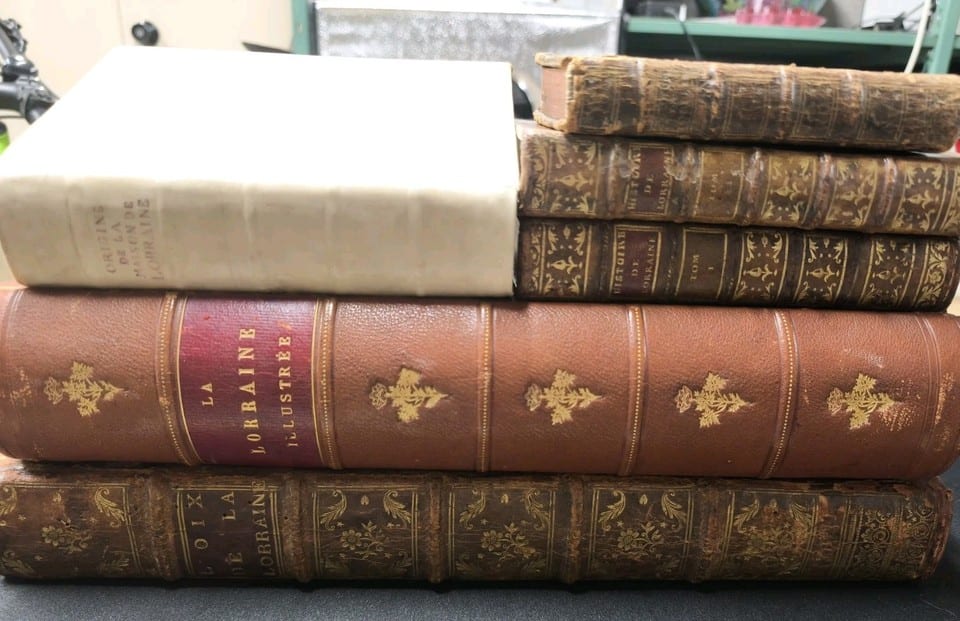 lot de livres anciens sur la lorraine