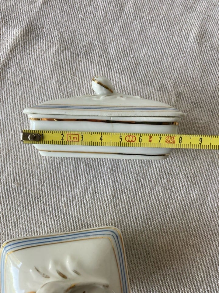 2 Petites boites, ensemble de toilette, dînette enfant, porcelaine de Paris XIXè — foto 8