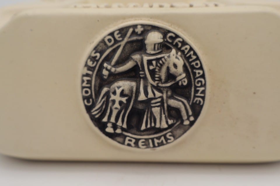 Ancien cendrier publicitaire Taittinger Champagne Reims – Comtes de Champagne — photo 3