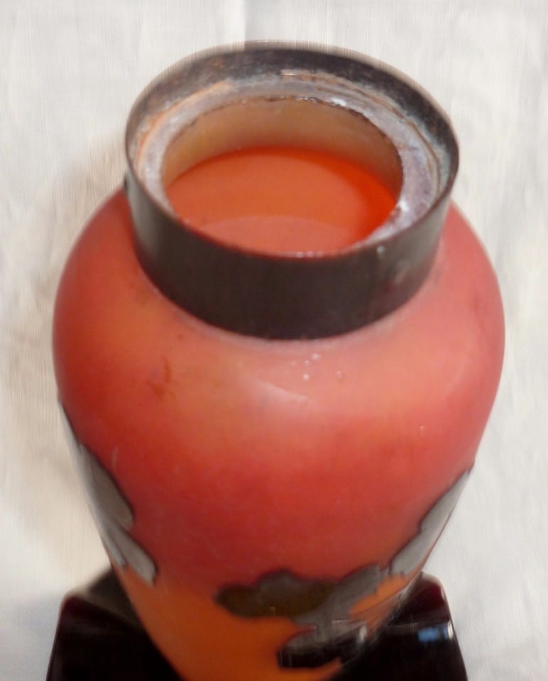 Degué 1930 Pied de lampe pâte de verre ART DECO ORIGINAL France à compléter — photo 7