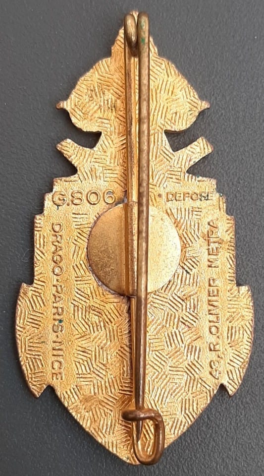 Insigne Indochine 2° BCL Dien Bien Phu Bataillon Chasseurs Laotiens ORIGINAL — photo 2
