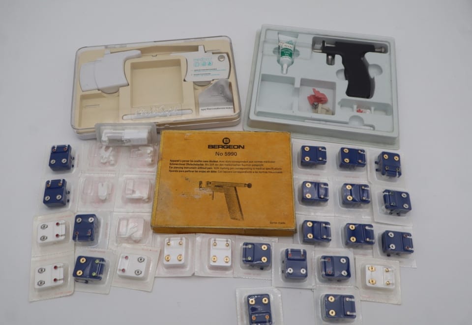 Lot de matériel de perçage d’oreilles – Bergeon 5990 – MediSept – Accessoires