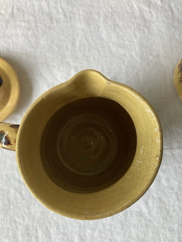 Lot de 4 pichets en terre cuite émaillée Dieulefit, fin XIXème — photo 7