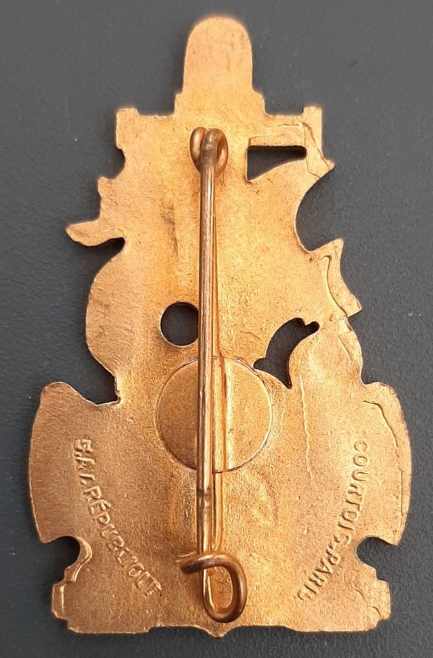 Insigne ELORN Dragon 1950s Marine époque Indochine ORIGINAL BADGE SUP — photo 2