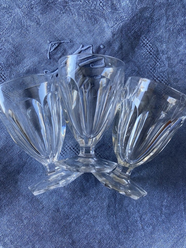 Verres en cristal Baccarat, modèle Bourbon, Art Déco — foto 6