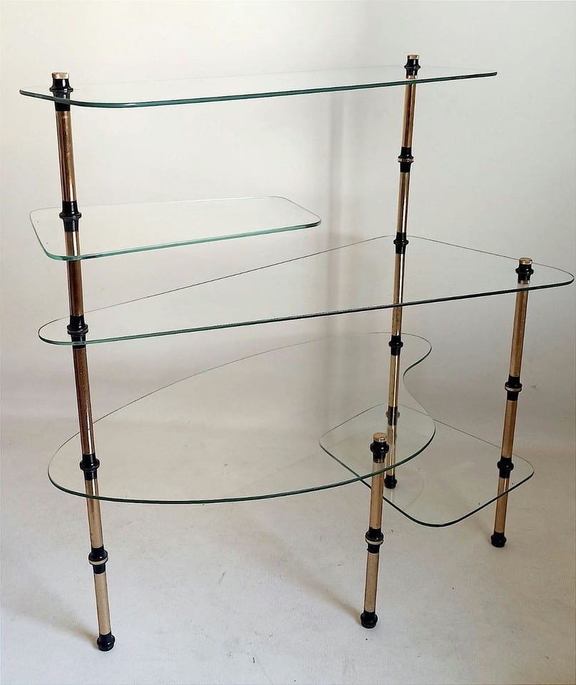 Étagère vitrée sur pied Années 50 Largeur 82 cm — foto 4
