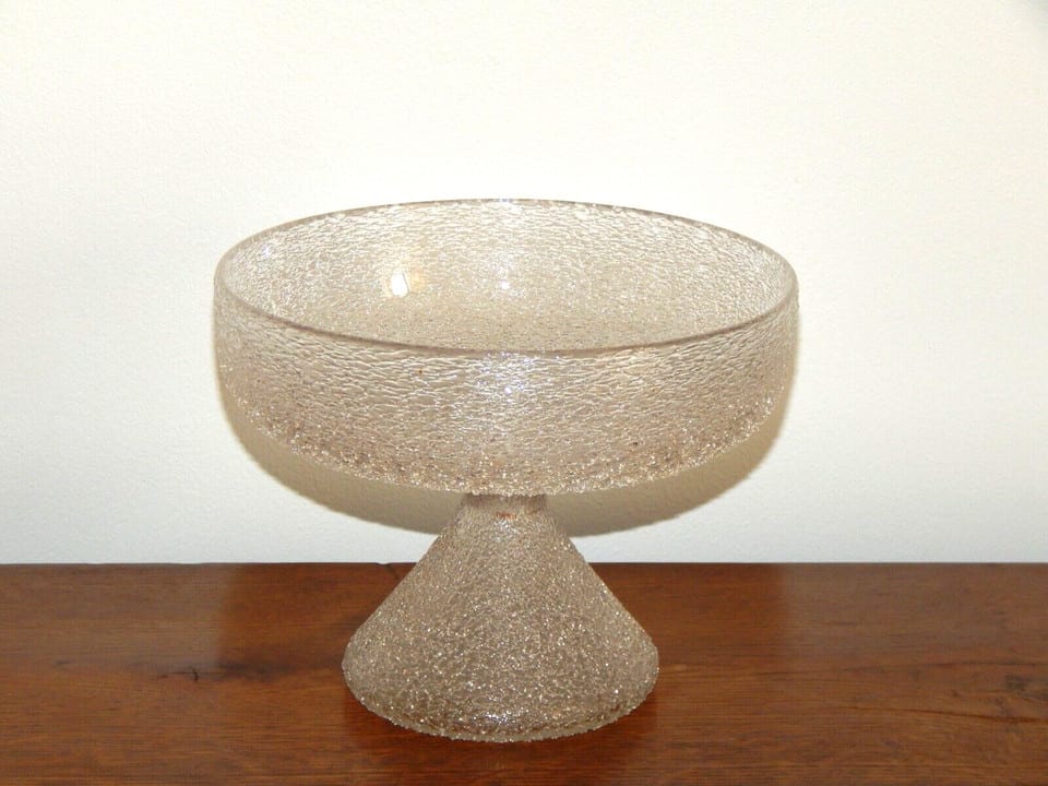 ANCIENNE Coupe Art Déco en CRISTAL Givré Baccarat ?